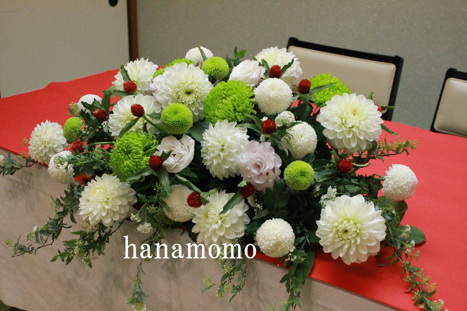 豪華2個セット 結婚式高砂装花 フラワーアレンジ 造花 メインテーブル 
